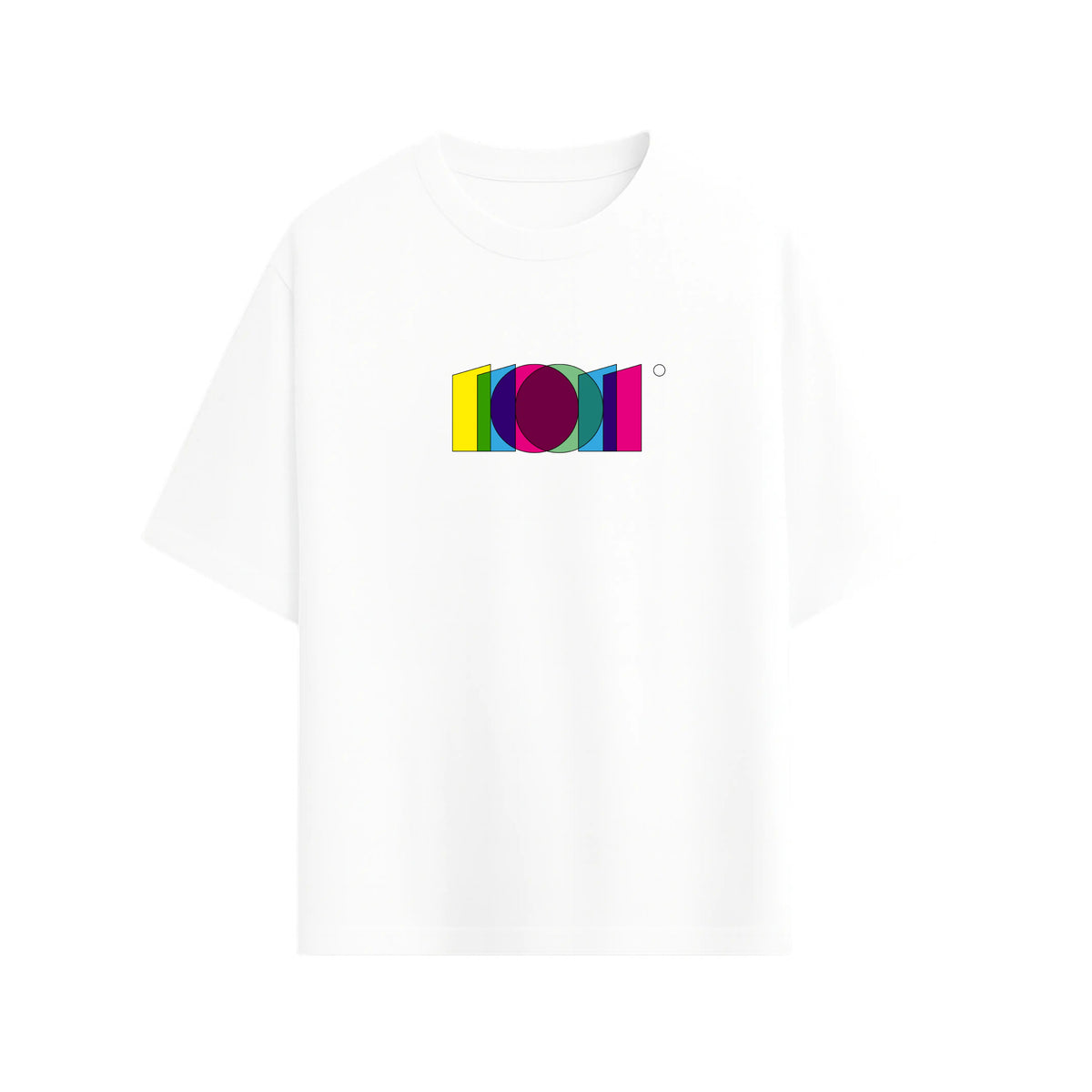 CAMISETA OVERSIZE EN ALGODON DE 300GR CON ESTAMPADO VITRAL