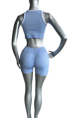 SET CONJUNTO DEPORTIVO TOP SIN MANGA Y SHORT