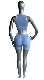 SET CONJUNTO DEPORTIVO TOP SIN MANGA Y SHORT