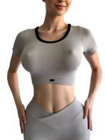 SET CONJUNTO DEPORTIVO TOP MANGA CORTA Y SHORT