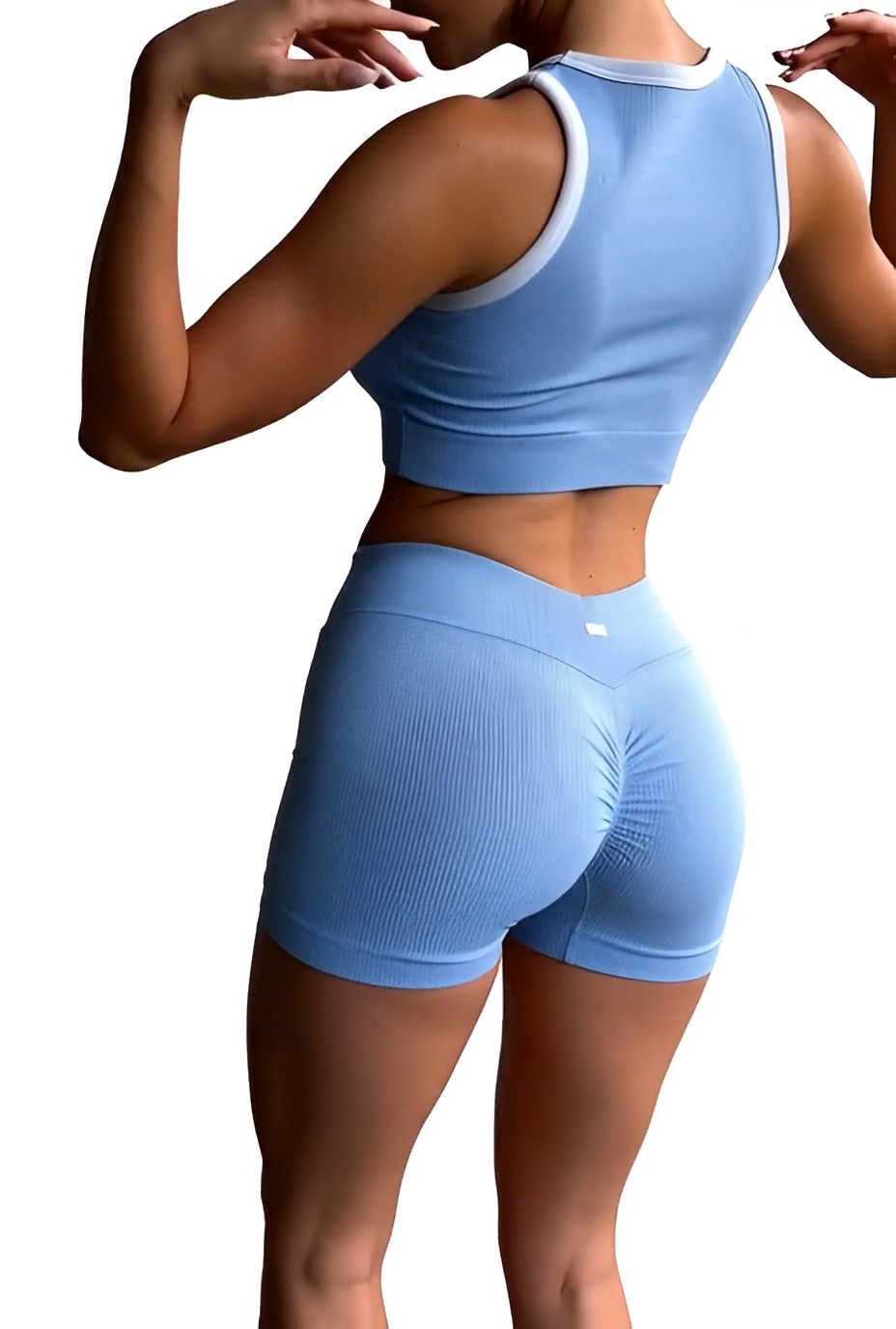 SET CONJUNTO DEPORTIVO TOP SIN MANGA Y SHORT