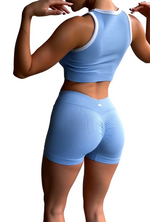 SET CONJUNTO DEPORTIVO TOP SIN MANGA Y SHORT