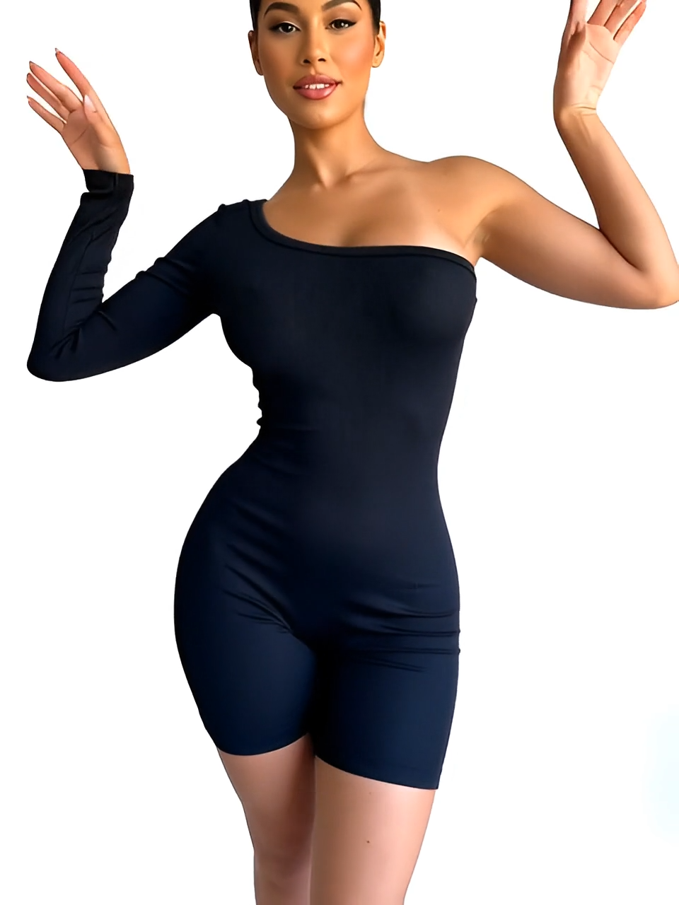 ENTERIZO DEPORTIVO DE SHORT Y UNA MANGA LARGA