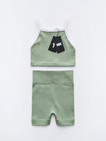 SET CONJUNTO DEPORTIVO TOP SIN MANGAS Y SHORT