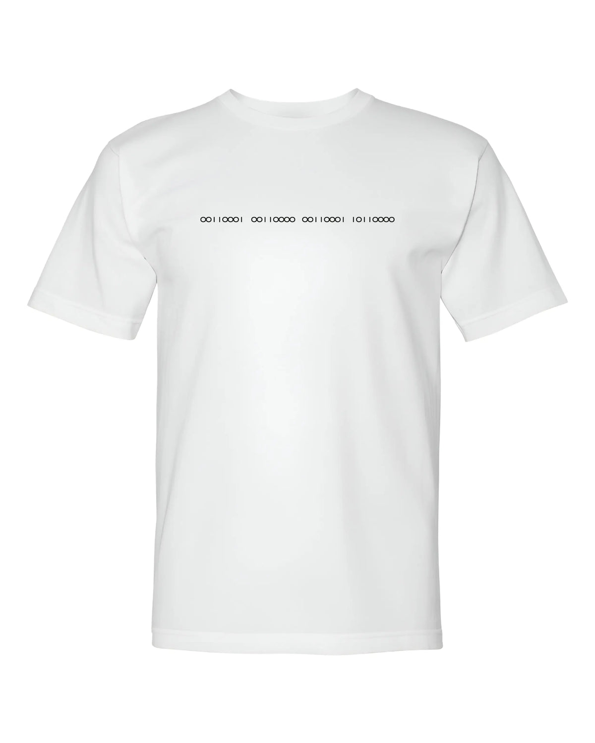 CAMISETA TELA FRIA EN ALGODON 180GR CON ESTAMPADO BINARIO CLÁSICO