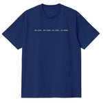 CAMISETA EN ALGODON PIMA 250GR CON ESTAMPADO BINARIO CLÁSICO