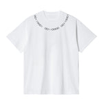 CAMISETA EN ALGODON PIMA 250GR CON ESTAMPADO CUELLO BINARIO