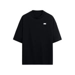 CAMISETA OVERSIZE EN ALGODON DE 300GR CON ESTAMPADO BINARIO SEMICIRCULAR