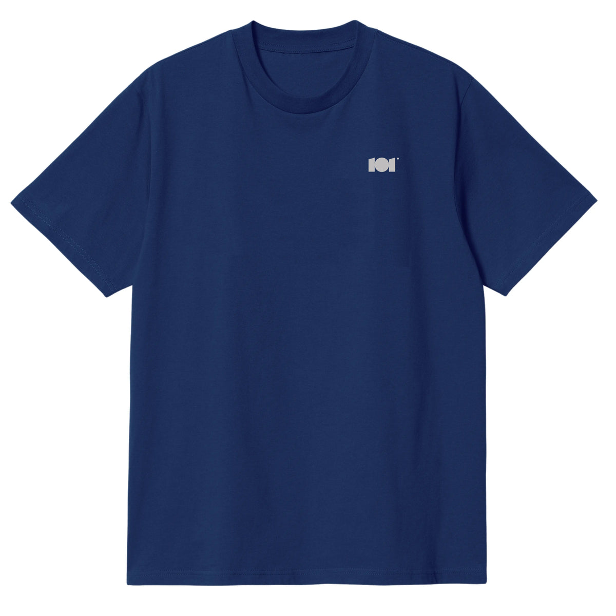 CAMISETA EN ALGODON PIMA 250GR CON ESTAMPADO BINARIO SEMICIRCULAR