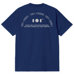 CAMISETA EN ALGODON PIMA 250GR CON ESTAMPADO BINARIO SEMICIRCULAR