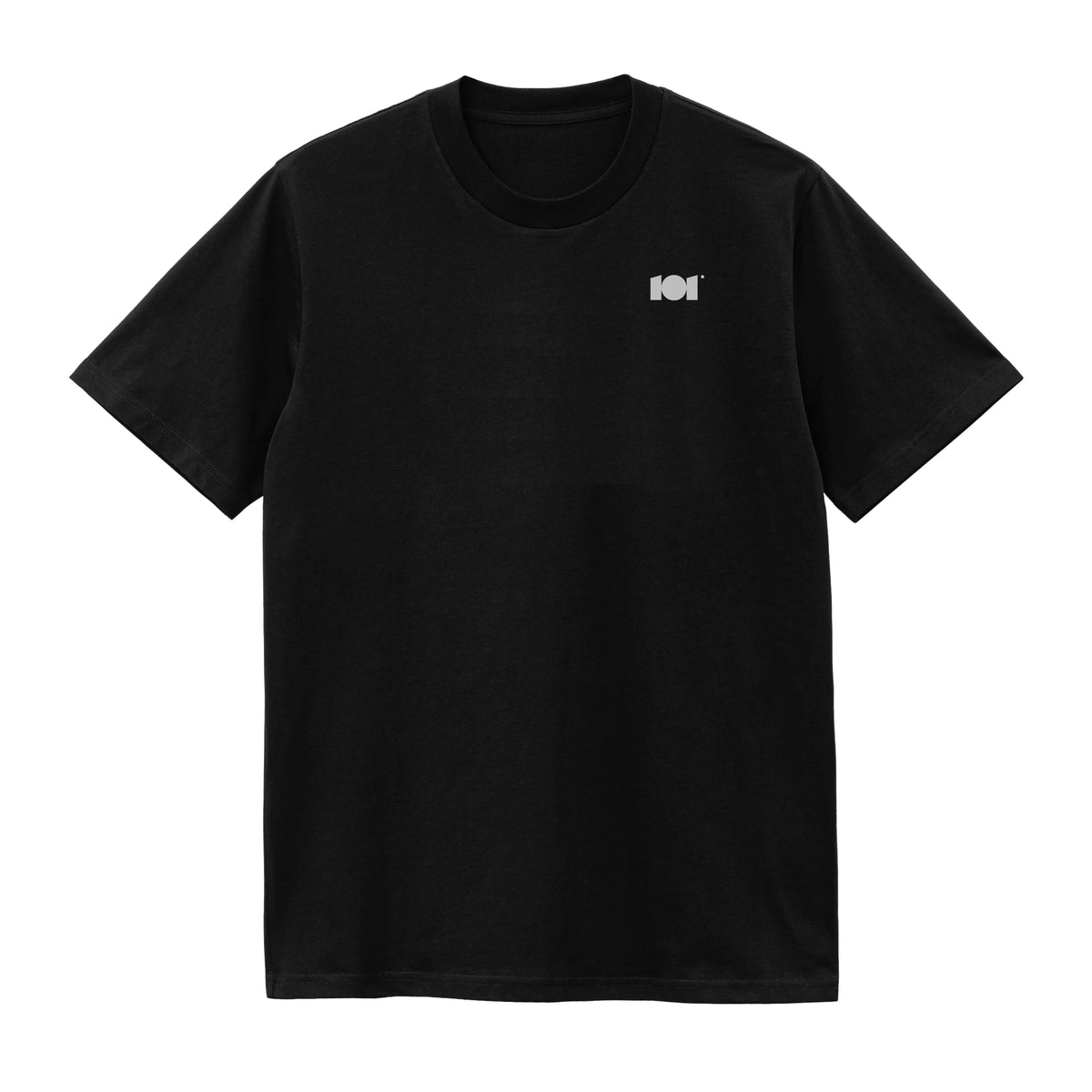 CAMISETA EN ALGODON PIMA 250GR CON ESTAMPADO BINARIO SEMICIRCULAR