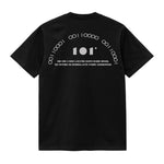 CAMISETA EN ALGODON PIMA 250GR CON ESTAMPADO BINARIO SEMICIRCULAR