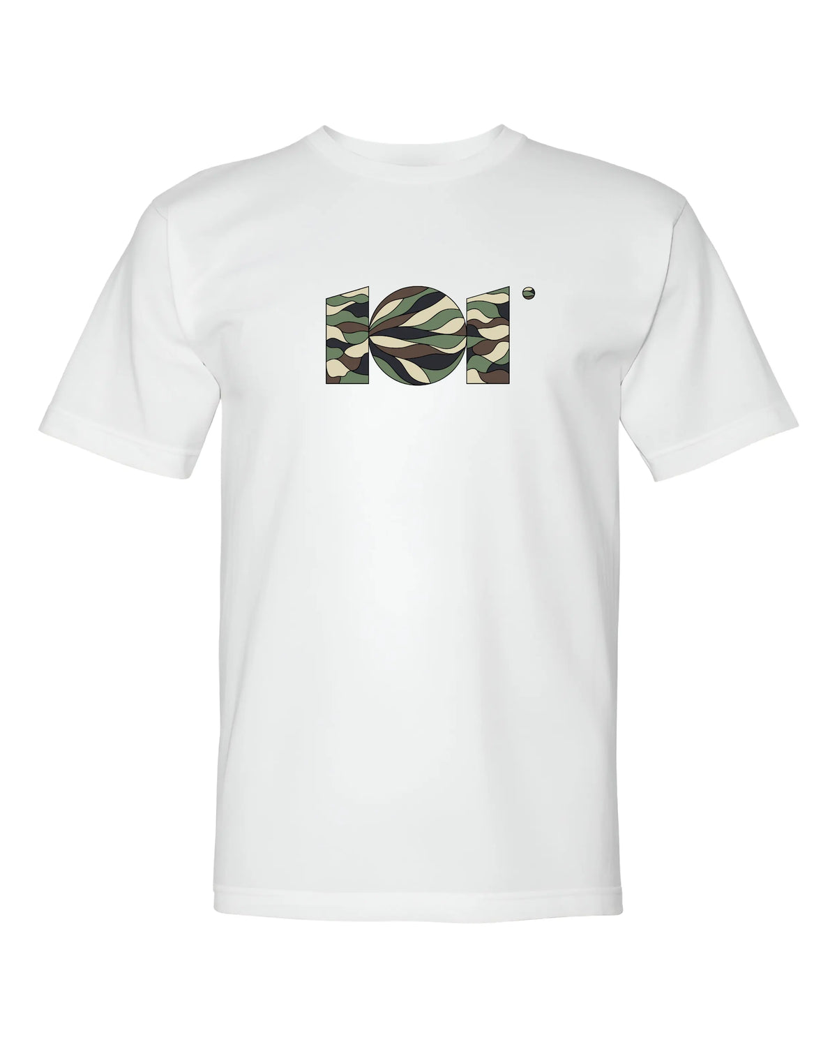 CAMISETA TELA FRIA EN ALGODON 180GR CON ESTAMPADO CAMMO SELVA