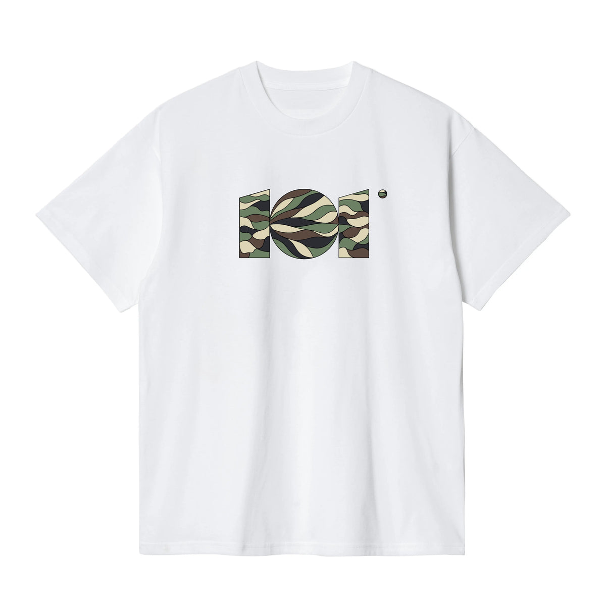 CAMISETA EN ALGODON PIMA 250GR CON ESTAMPADO CAMMO SELVA