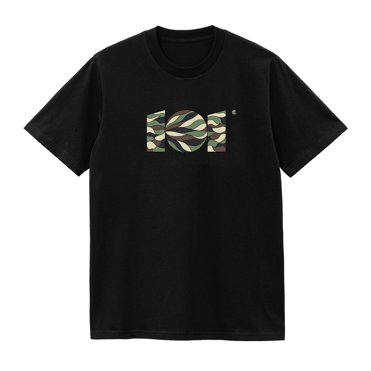 CAMISETA EN ALGODON PIMA 250GR CON ESTAMPADO CAMMO SELVA