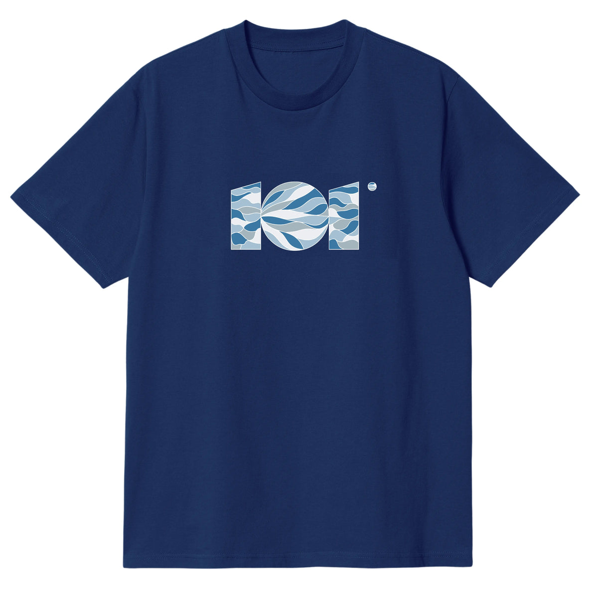 CAMISETA EN ALGODON PIMA 250GR CON ESTAMPADO CAMMO NIEVE