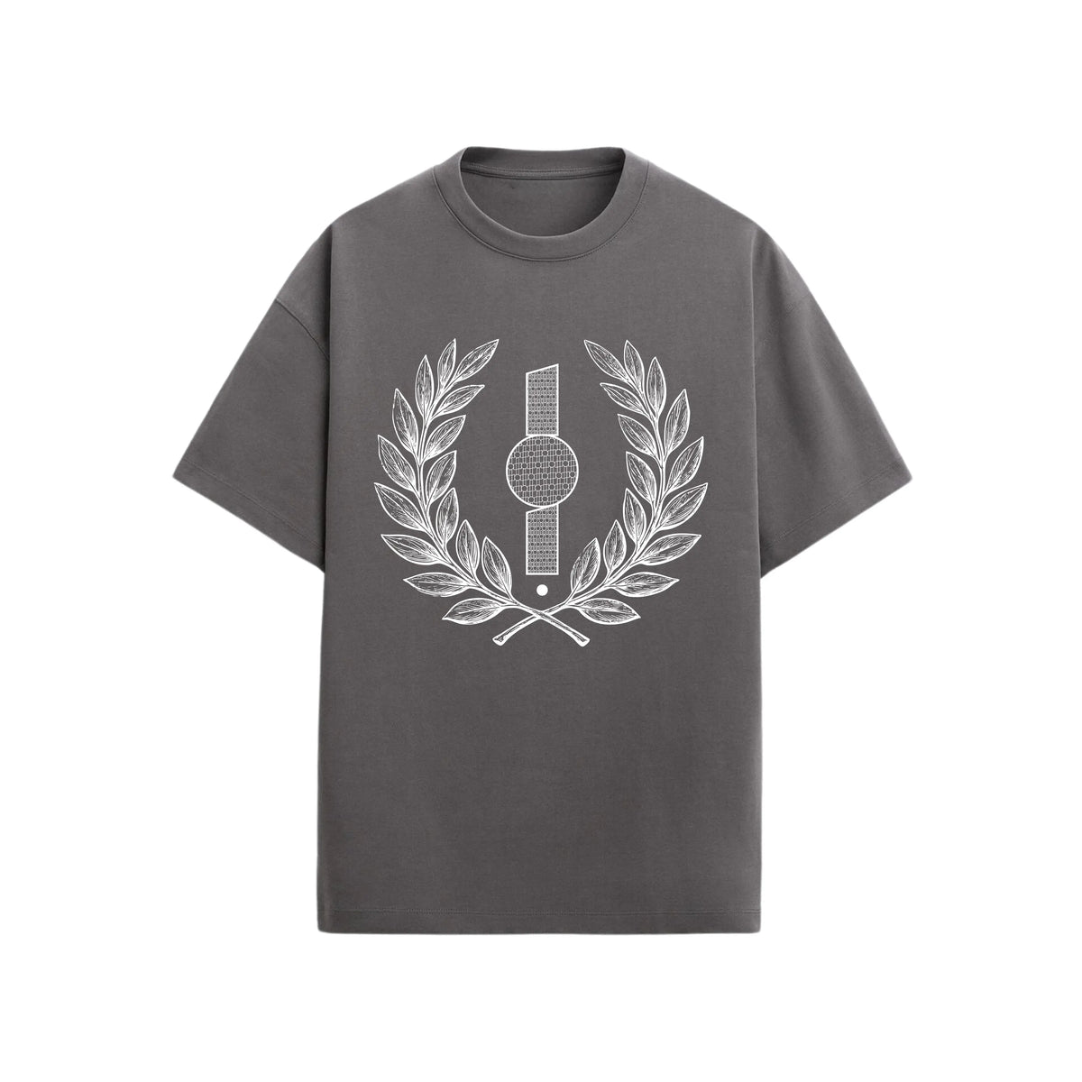 CAMISETA OVERSIZE EN ALGODON DE 300GR CON ESTAMPADO CORONA LAUREL