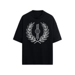 CAMISETA OVERSIZE EN ALGODON DE 300GR CON ESTAMPADO CORONA LAUREL
