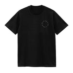 CAMISETA EN ALGODON PIMA 250GR CON ESTAMPADO BINARIO ESCUDO