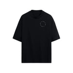 CAMISETA OVERSIZE EN ALGODON DE 300GR CON ESTAMPADO VORTICE BINARIO