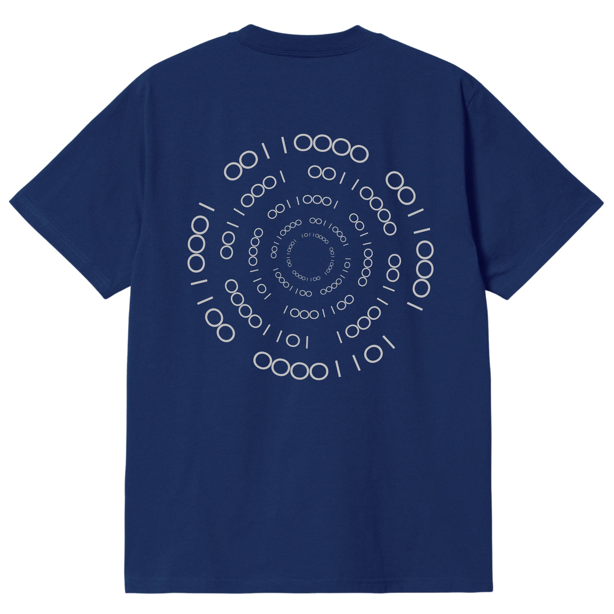 CAMISETA EN ALGODON PIMA 250GR CON ESTAMPADO VORTICE BINARIO