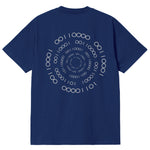 CAMISETA EN ALGODON PIMA 250GR CON ESTAMPADO VORTICE BINARIO