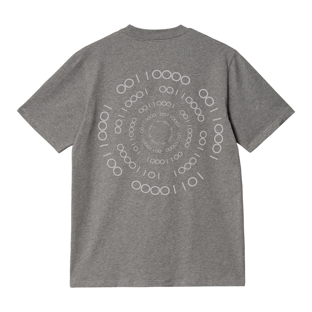 CAMISETA EN ALGODON PIMA 250GR CON ESTAMPADO VORTICE BINARIO