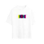 CAMISETA OVERSIZE EN ALGODON DE 300GR CON ESTAMPADO VITRAL