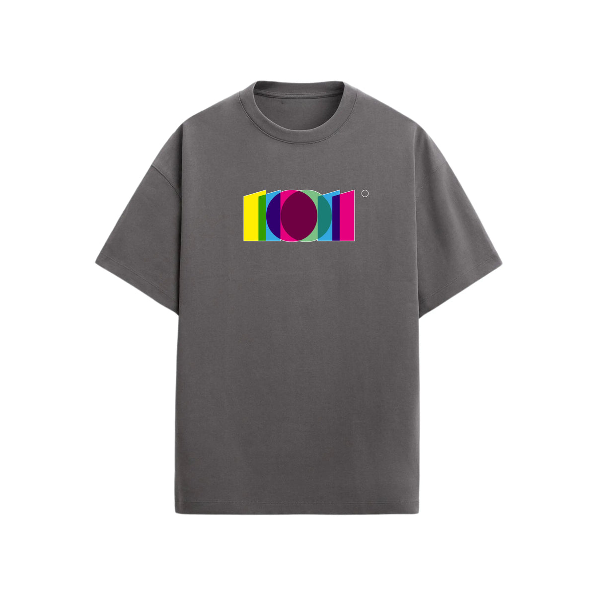 CAMISETA OVERSIZE EN ALGODON DE 300GR CON ESTAMPADO VITRAL