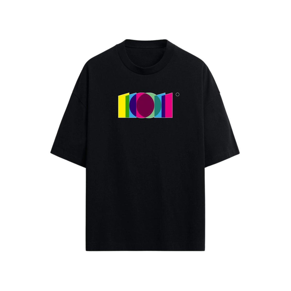 CAMISETA OVERSIZE EN ALGODON DE 300GR CON ESTAMPADO VITRAL