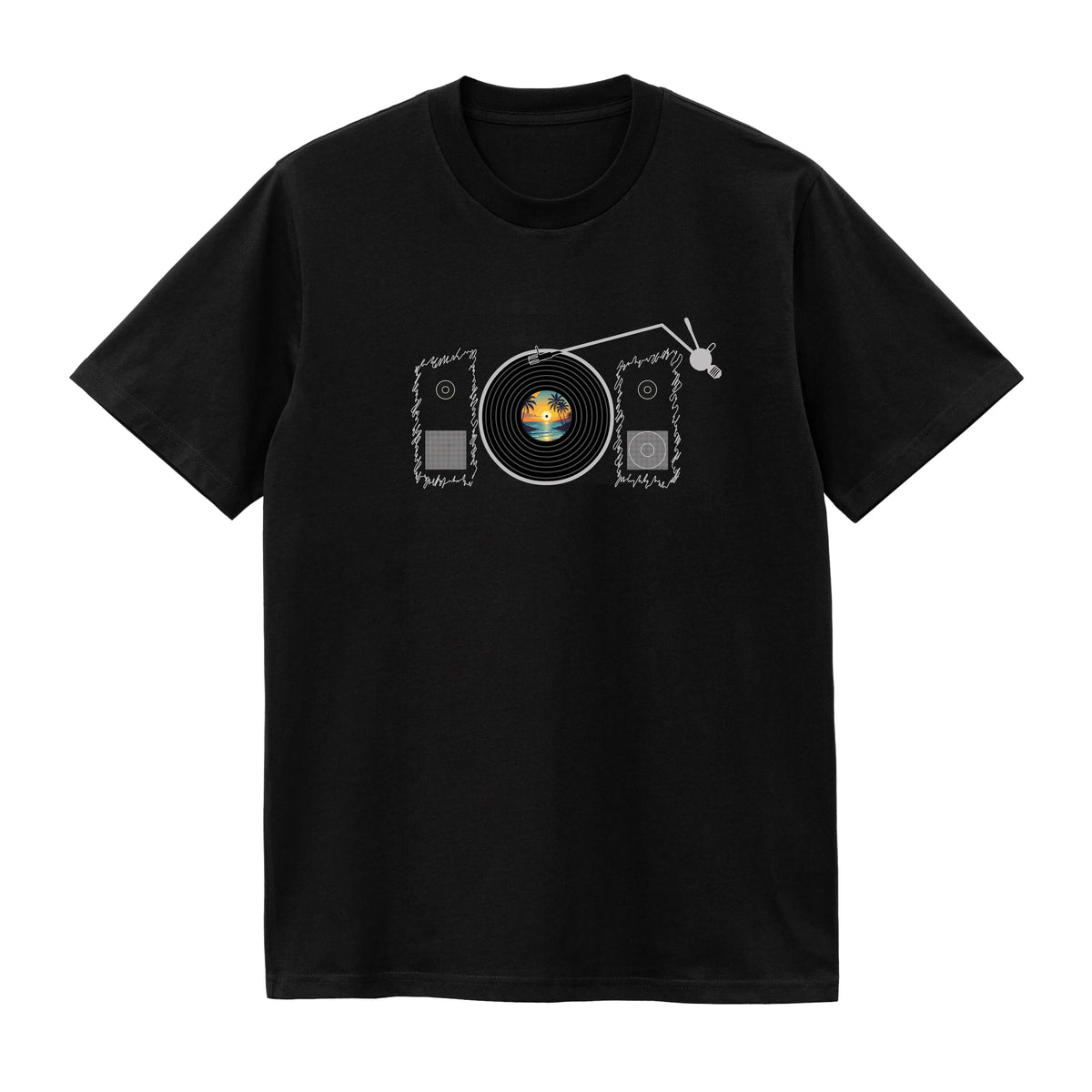 CAMISETA EN ALGODON PIMA 250GR CON ESTAMPADO LP PLAYERO