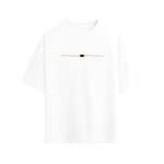 CAMISETA OVERSIZE EN ALGODON DE 300GR CON ESTAMPADO LA ONDA