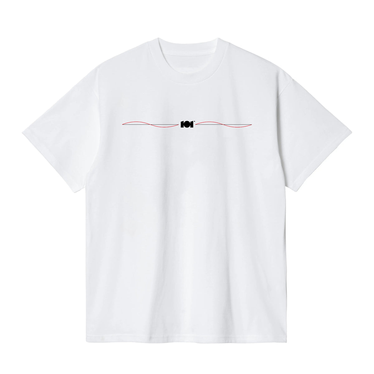 CAMISETA EN ALGODON PIMA 250GR CON ESTAMPADO LA ONDA