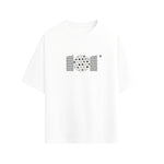 CAMISETA OVERSIZE EN ALGODON DE 300GR CON ESTAMPADO TRAMA MINERALES