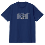 CAMISETA EN ALGODON PIMA 250GR CON ESTAMPADO TRAMA MINERALES