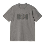 CAMISETA EN ALGODON PIMA 250GR CON ESTAMPADO TRAMA MINERALES