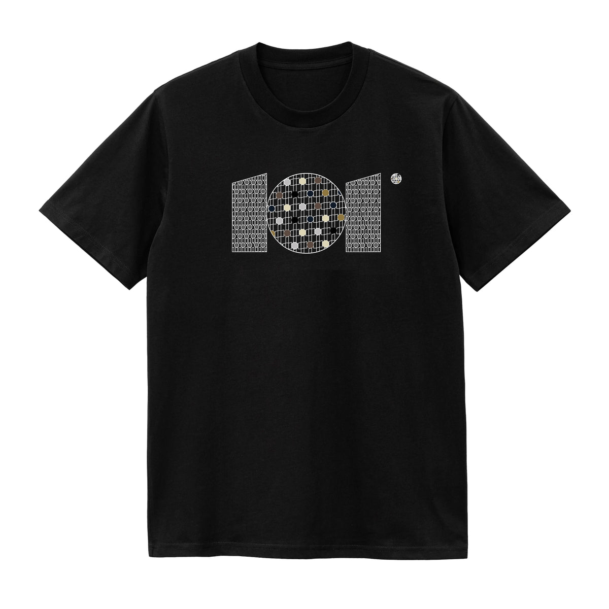 CAMISETA EN ALGODON PIMA 250GR CON ESTAMPADO TRAMA MINERALES