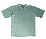 CAMISETA ACID WASH OVERSIZE EN ALGODON DE 300GR CON ESTAMPADO CLÁSICO VERTICAL