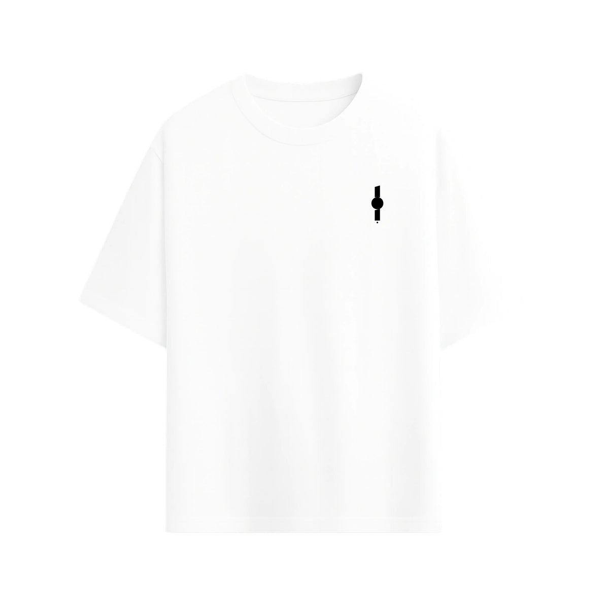 CAMISETA OVERSIZE EN ALGODON DE 300GR CON ESTAMPADO CLÁSICO VERTICAL