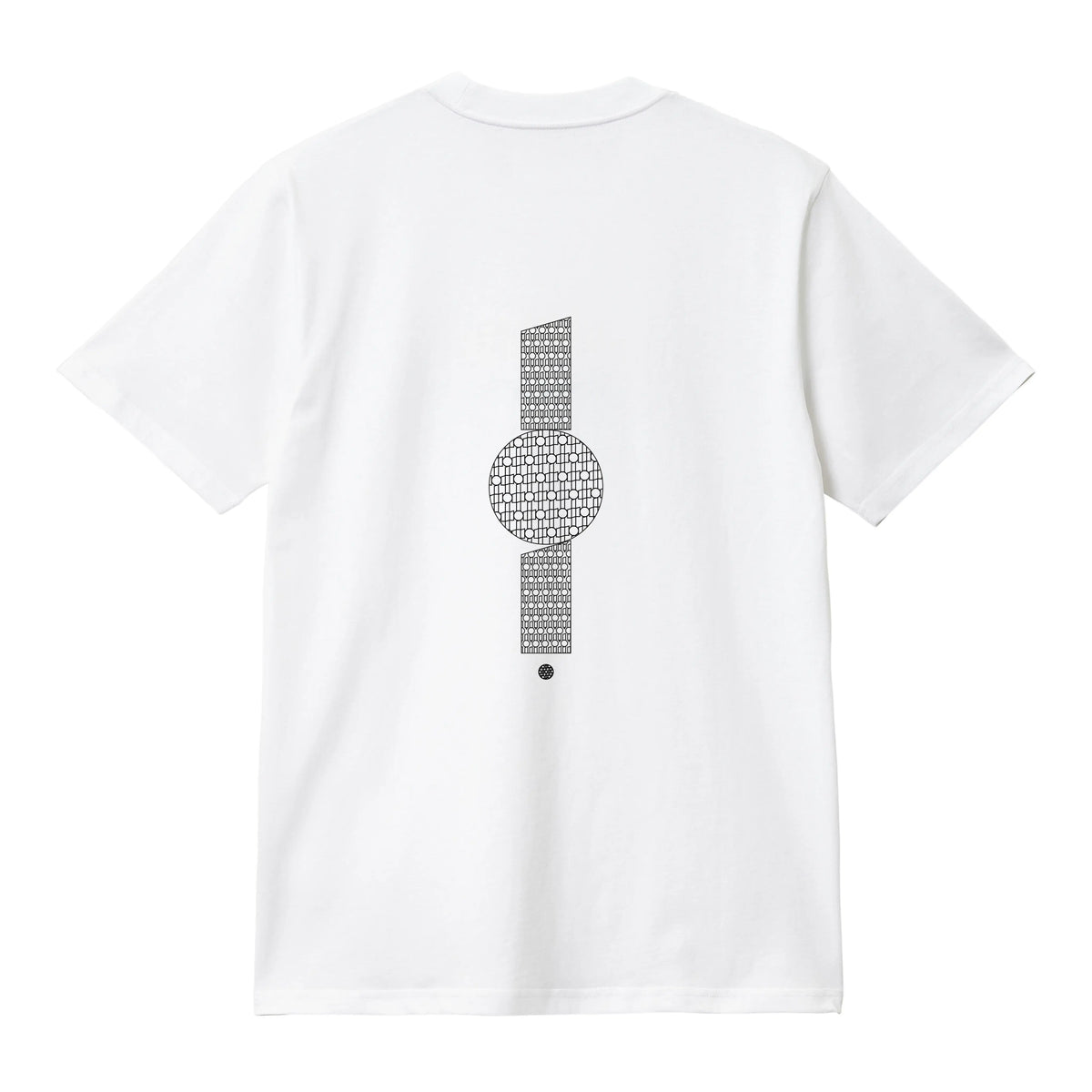 CAMISETA EN ALGODON PIMA 250GR CON ESTAMPADO TRAMA VERTICAL