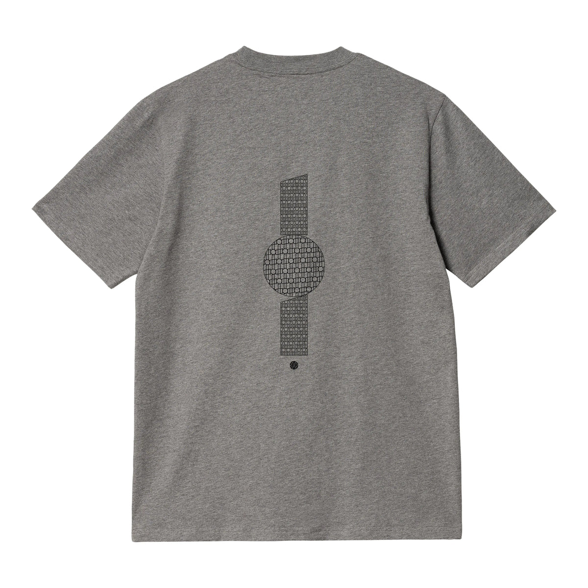 CAMISETA EN ALGODON PIMA 250GR CON ESTAMPADO TRAMA VERTICAL