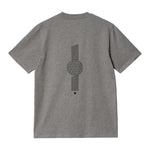 CAMISETA EN ALGODON PIMA 250GR CON ESTAMPADO TRAMA VERTICAL