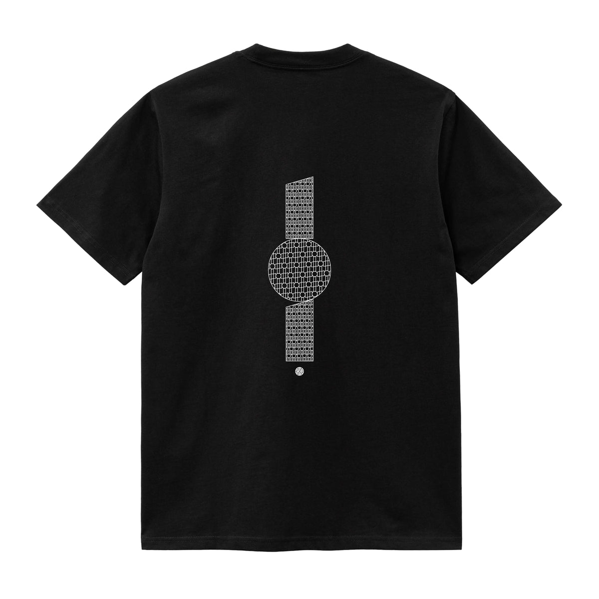 CAMISETA EN ALGODON PIMA 250GR CON ESTAMPADO TRAMA VERTICAL