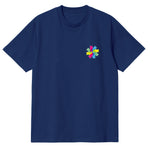 CAMISETA EN ALGODON PIMA 250GR CON ESTAMPADO FLOR VITRAL