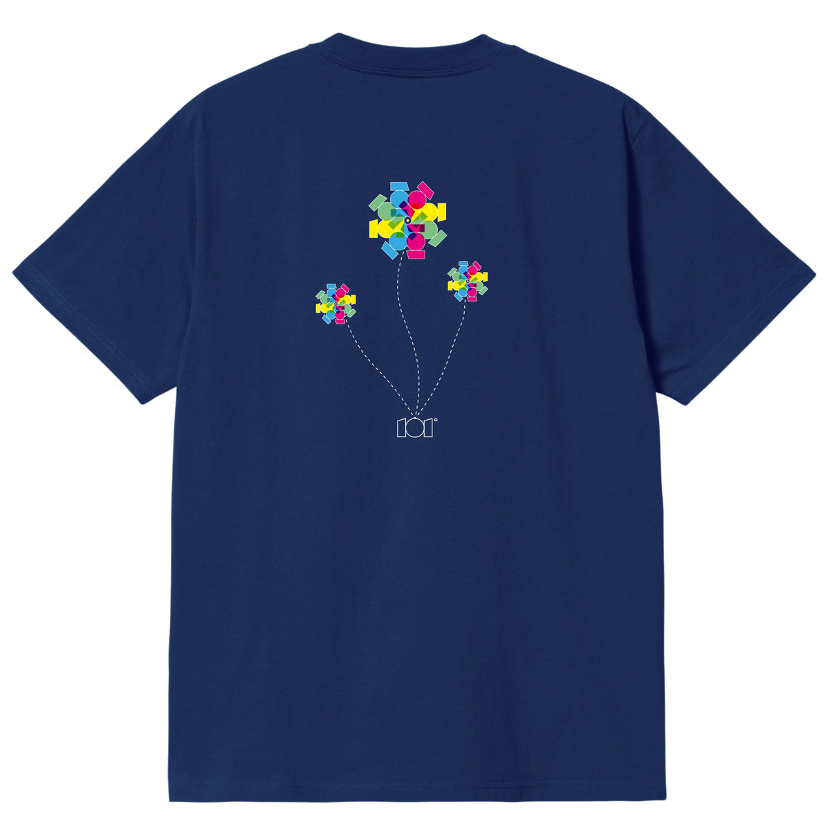 CAMISETA EN ALGODON PIMA 250GR CON ESTAMPADO FLOR VITRAL
