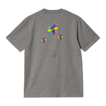 CAMISETA EN ALGODON PIMA 250GR CON ESTAMPADO FLOR VITRAL