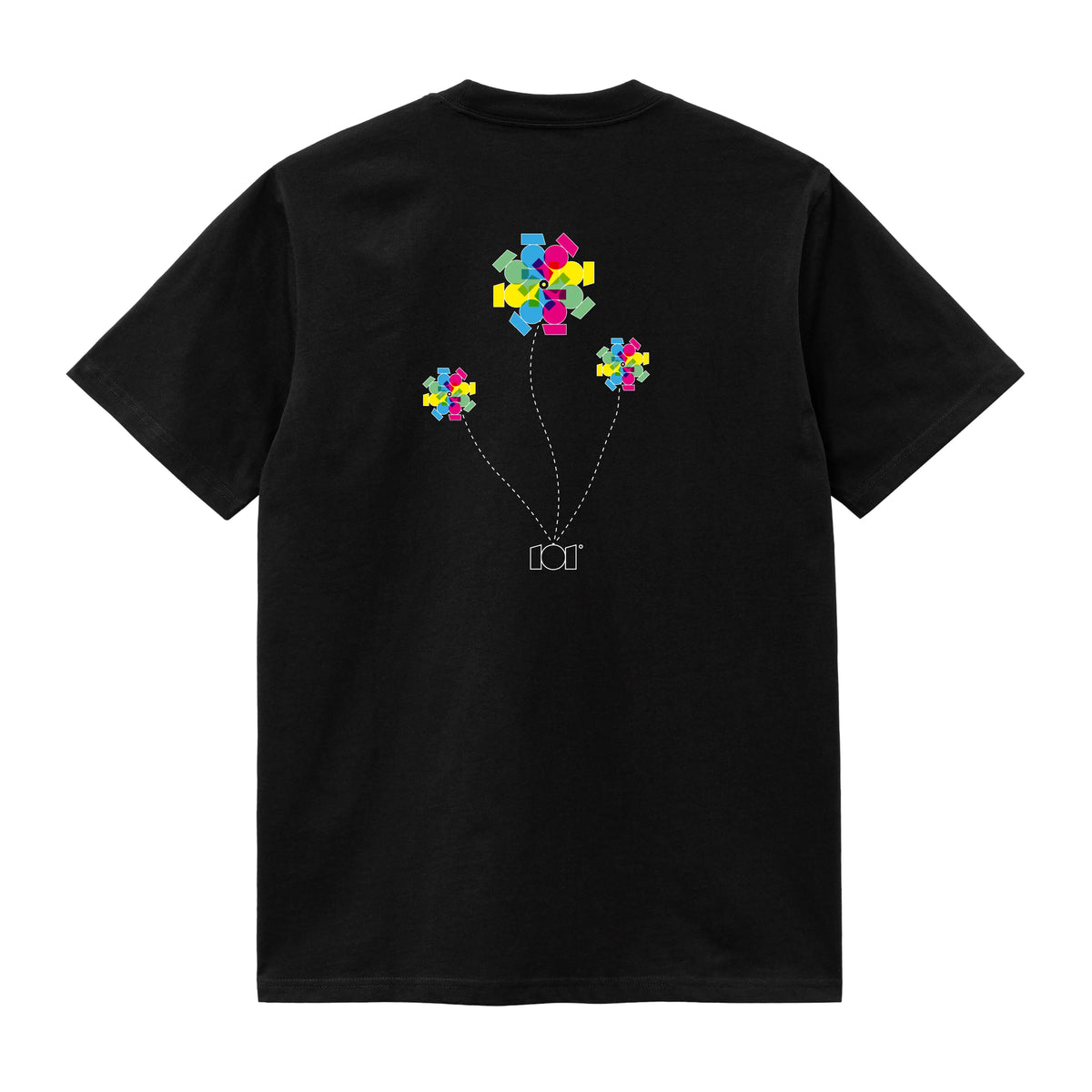 CAMISETA EN ALGODON PIMA 250GR CON ESTAMPADO FLOR VITRAL