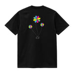 CAMISETA EN ALGODON PIMA 250GR CON ESTAMPADO FLOR VITRAL