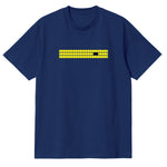 CAMISETA EN ALGODON PIMA 250GR CON ESTAMPADO CINTA AMARILLA