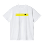 CAMISETA EN ALGODON PIMA 250GR CON ESTAMPADO CINTA AMARILLA